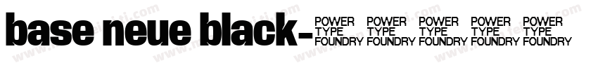 base neue black字体转换